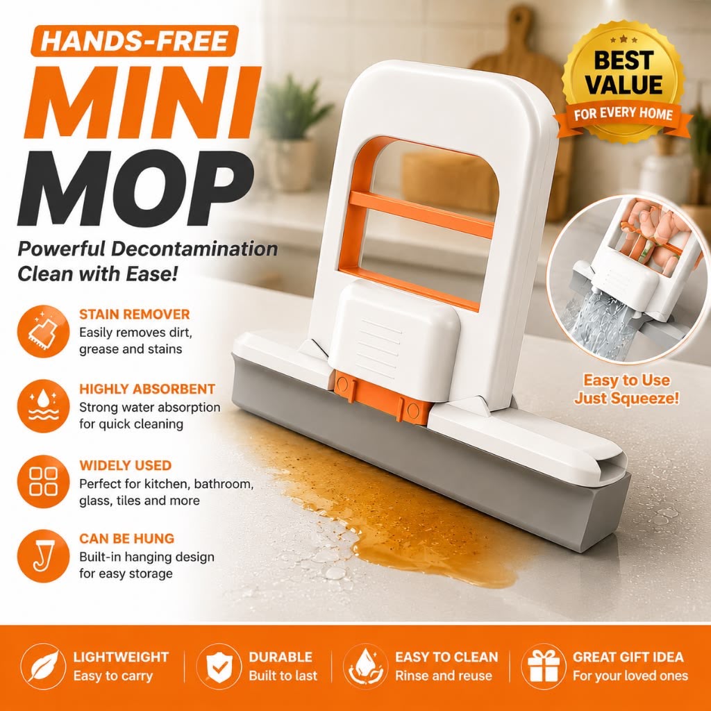 Mini Hand Squeezer Mop – Portable Self Squeeze Cleaning Mop